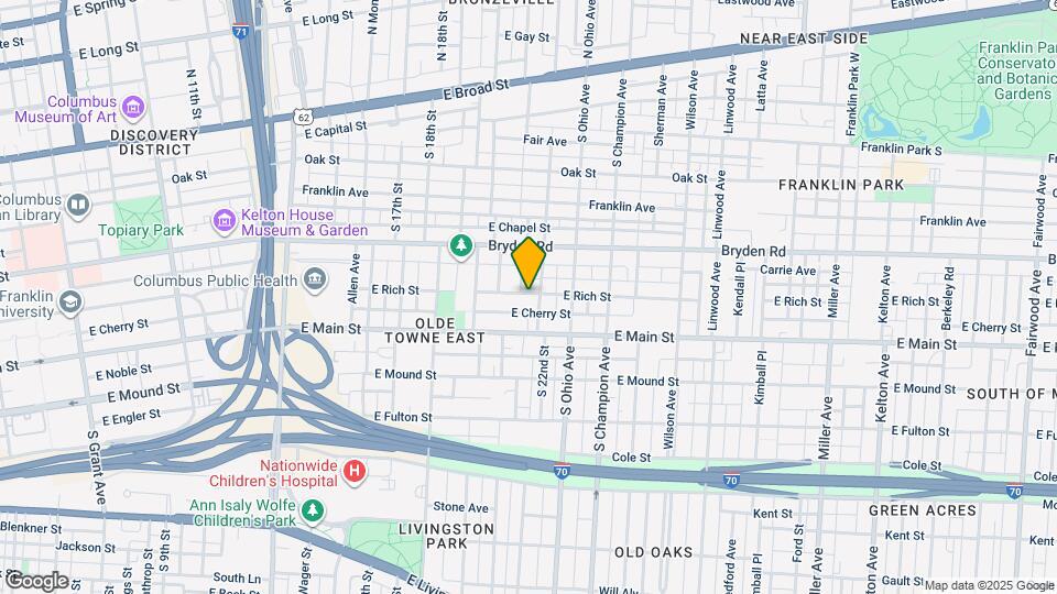 1013 E Rich St Map and Location Details