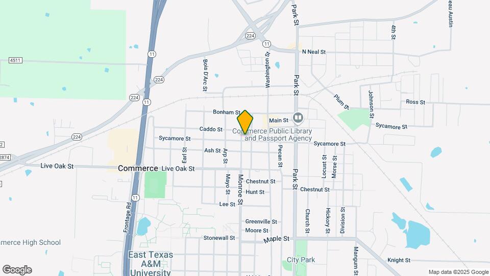 1406 Sycamore St Map and Location Details
