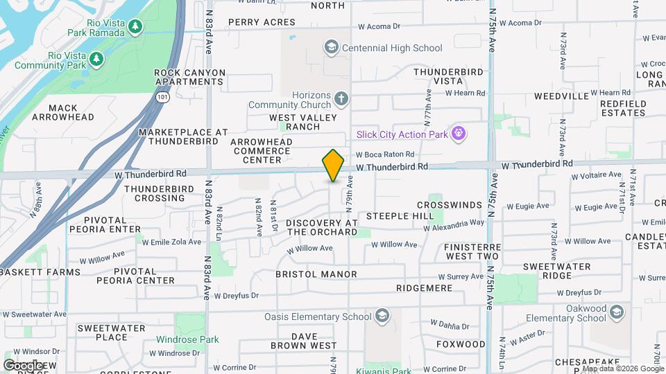 13661 N 79th Ln Map and Location Details