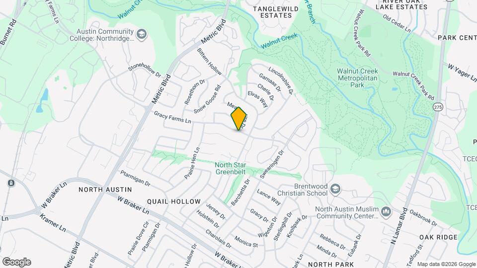 1607 Gracy Farms Ln Mapa y Detalles de la Ubicación