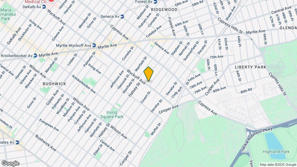 10-15 Wyckoff Ave Map and Location Details