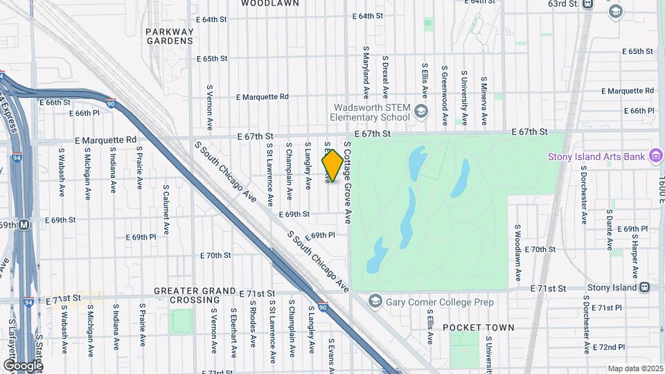 6819 S Evans Ave Mapa y Detalles de la Ubicación