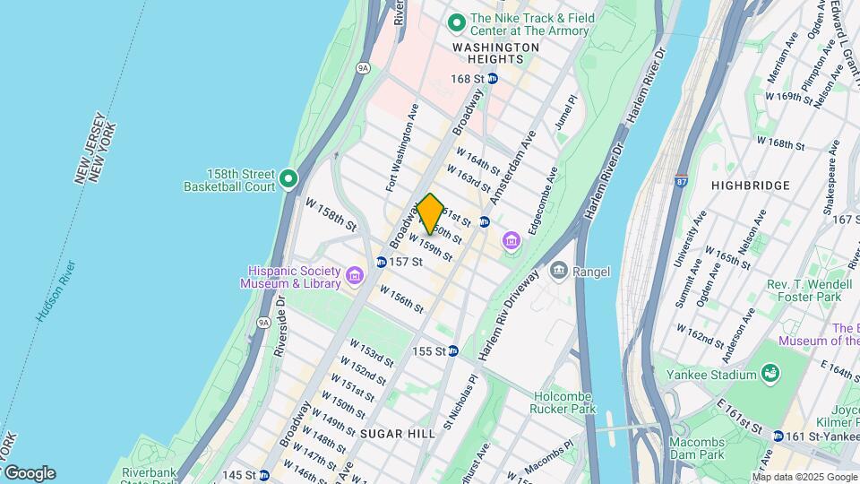 547 W 159th St Map and Location Details