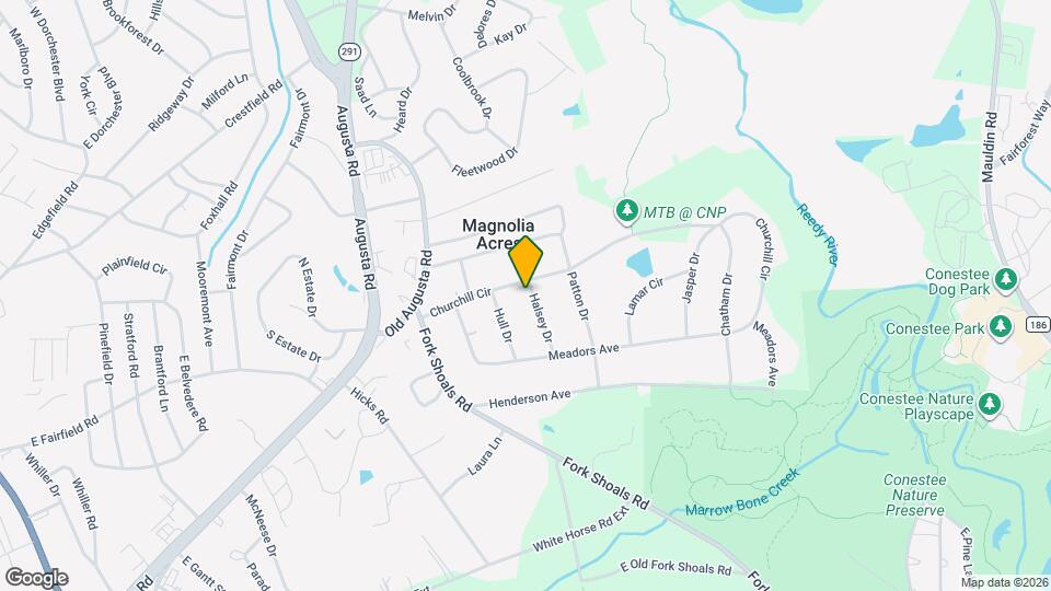 206 Churchill Cir Map and Location Details