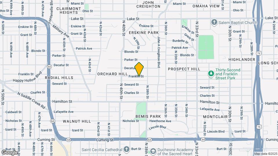 3827 Franklin St Map and Location Details