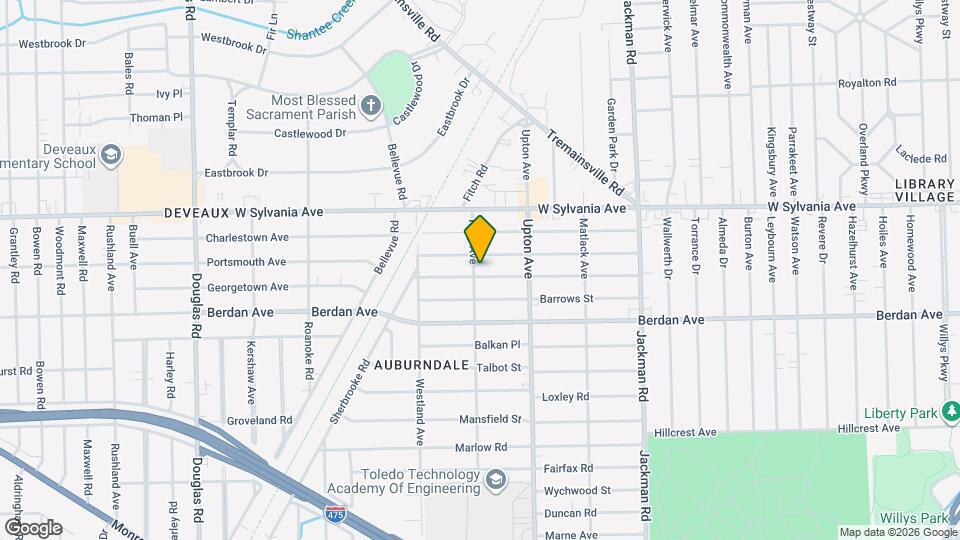 1954 Berkshire Pl Map and Location Details