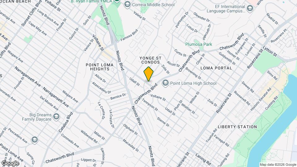 3680 Voltaire St Mapa y Detalles de la Ubicación