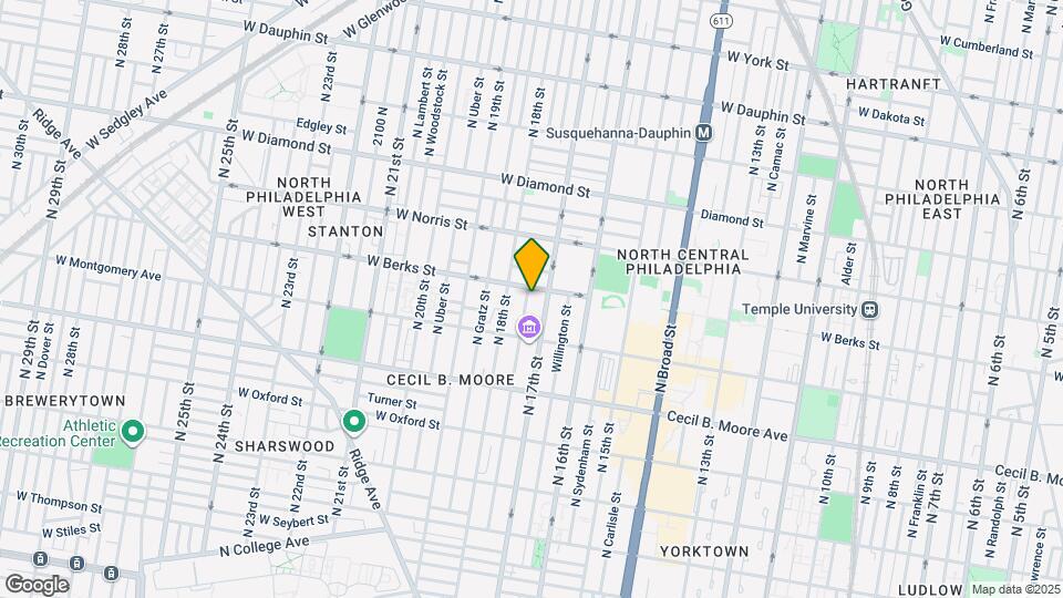 1839 N Bouvier St Map and Location Details