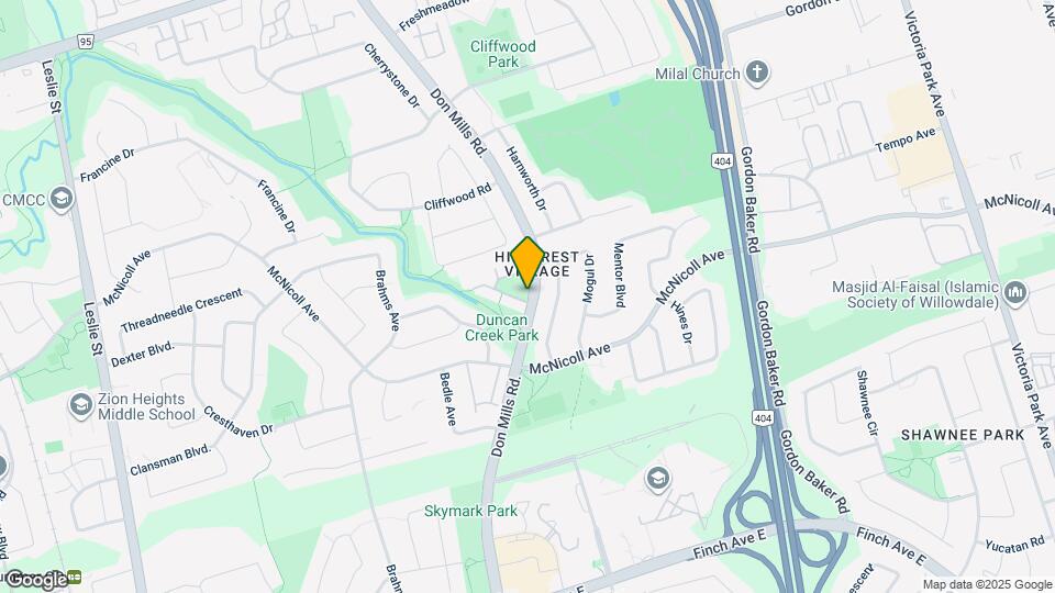 3740 Don Mills Rd Map and Location Details