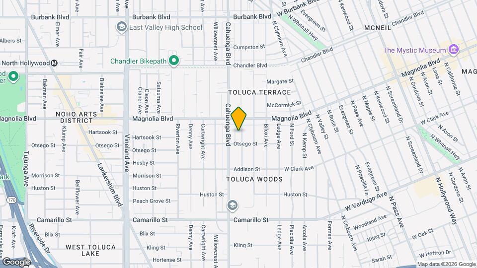 5123 Auckland Ave Map and Location Details