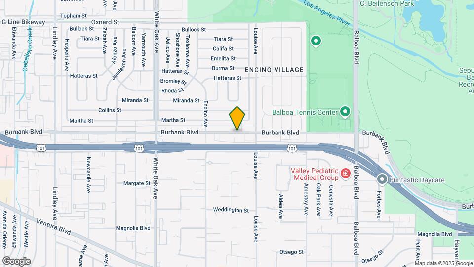 17346 Burbank Blvd Map and Location Details