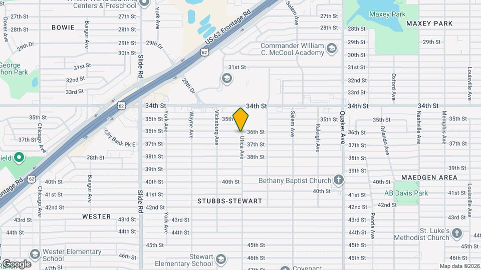 4801 36th St Map and Location Details