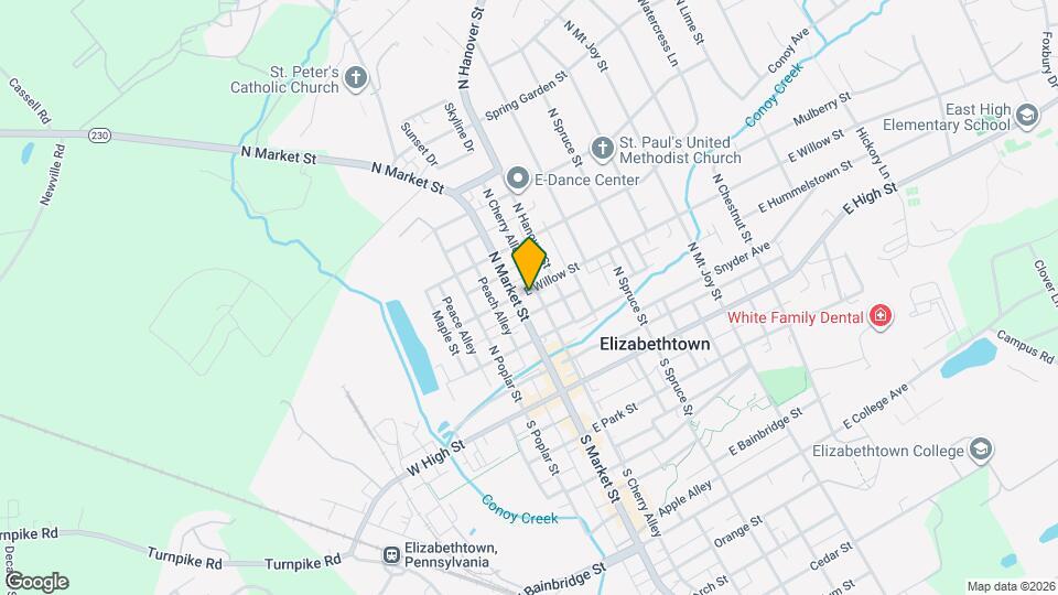 28 E Willow St Map and Location Details