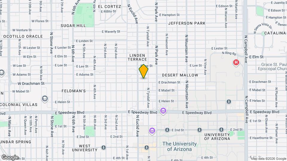 815 E Drachman St Map and Location Details