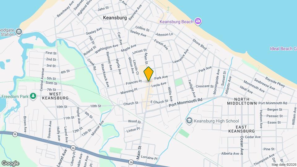 10 Frances Pl Map and Location Details