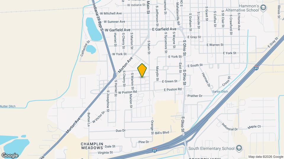 1339 S Mulberry St Map and Location Details