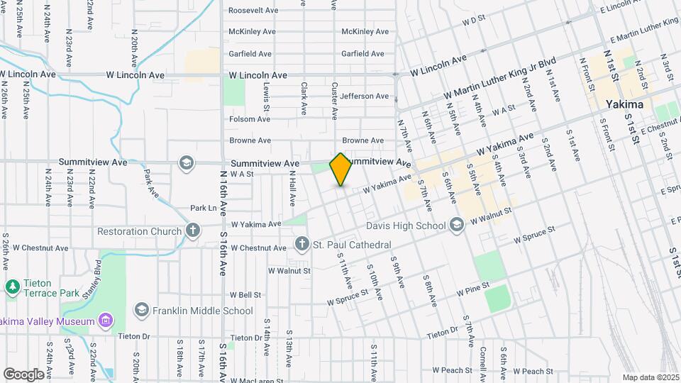 1001 W Yakima Ave Map and Location Details