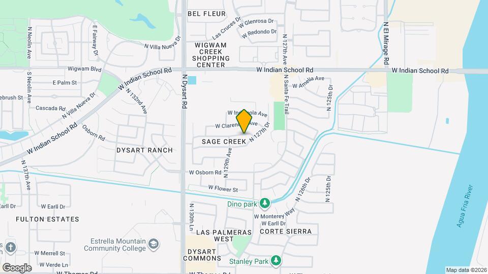 12825 W Weldon Ave Mapa y Detalles de la Ubicación