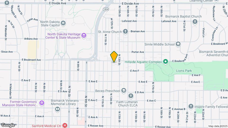 1027 N 12th St Map and Location Details