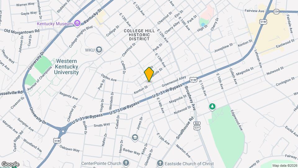 1405 Kenton St Map and Location Details