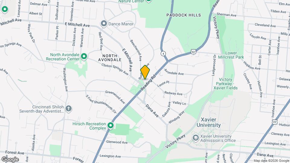 3900 Rose Hill Ave Mapa y Detalles de la Ubicación