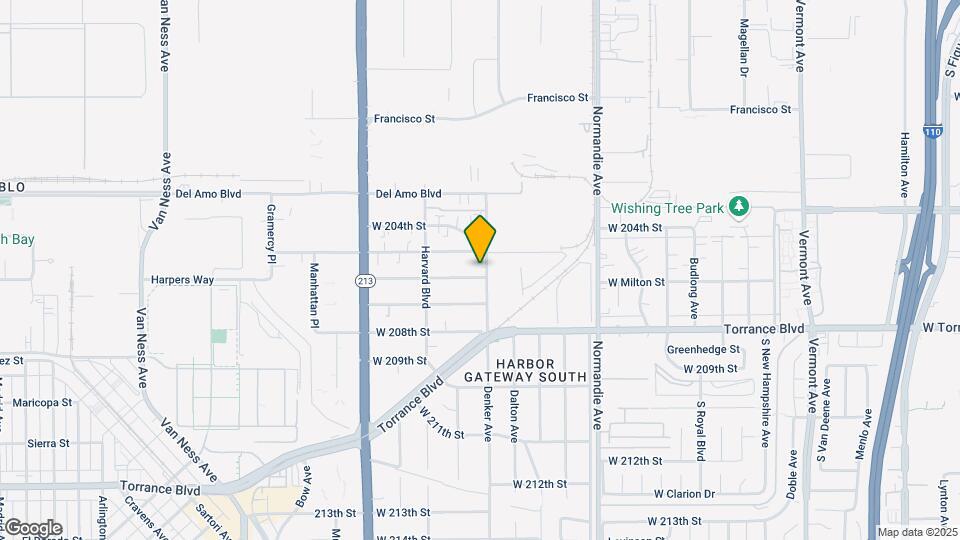 1503 W 206th St Map and Location Details