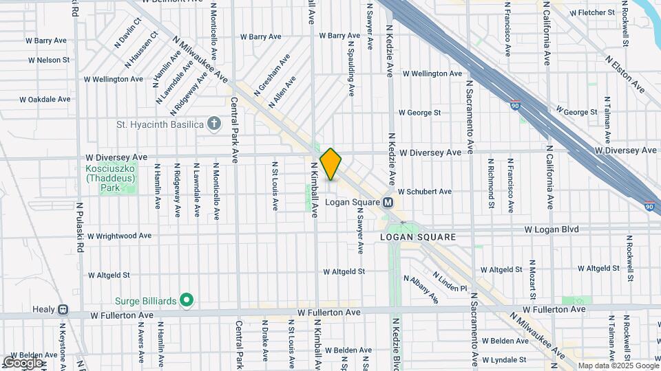 3302 W Schubert Ave Map and Location Details