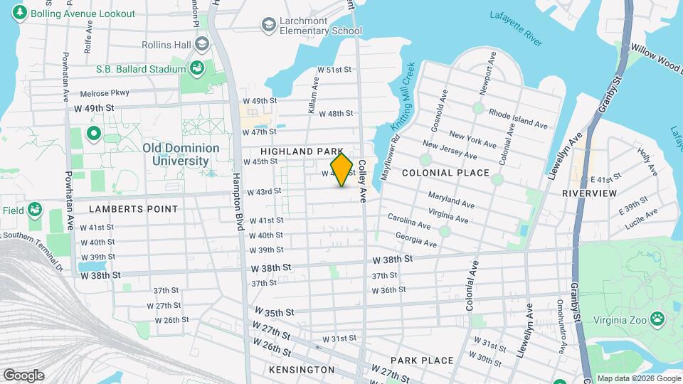 829 W 43rd St Map and Location Details