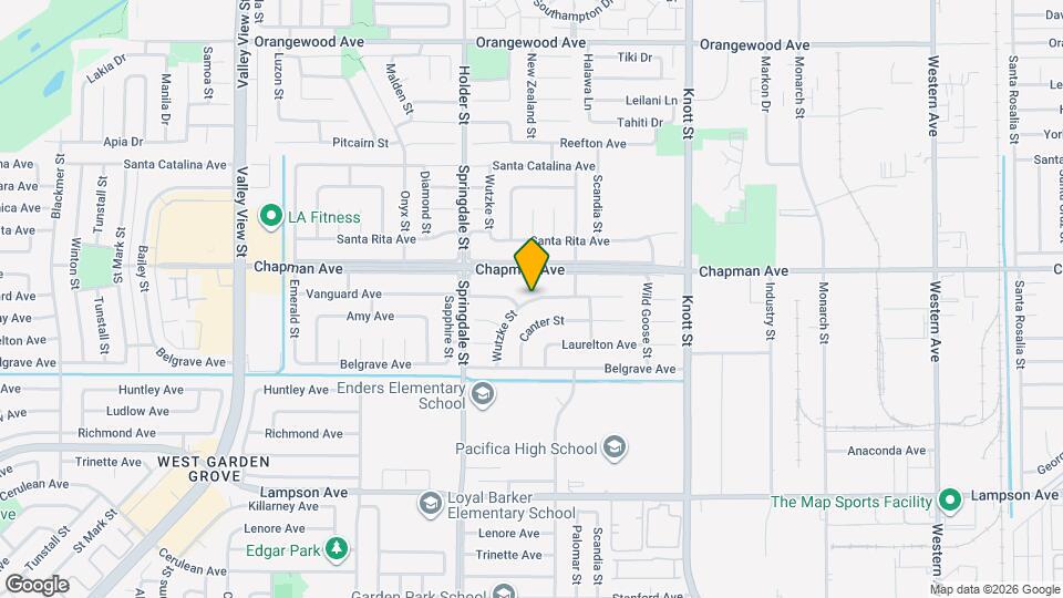 6635 Vanguard Ave Map and Location Details