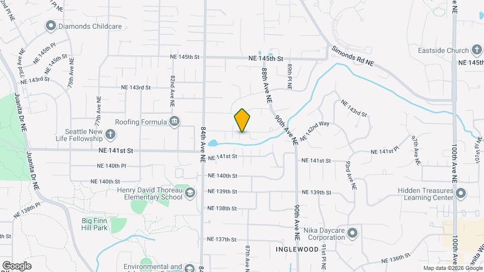 8621 NE 142nd St Map and Location Details