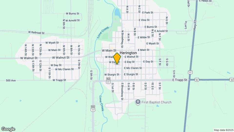 116 S 1st St Map and Location Details