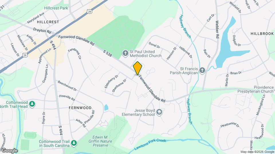 1443 Fernwood Glendale Rd, Unit C Map and Location Details