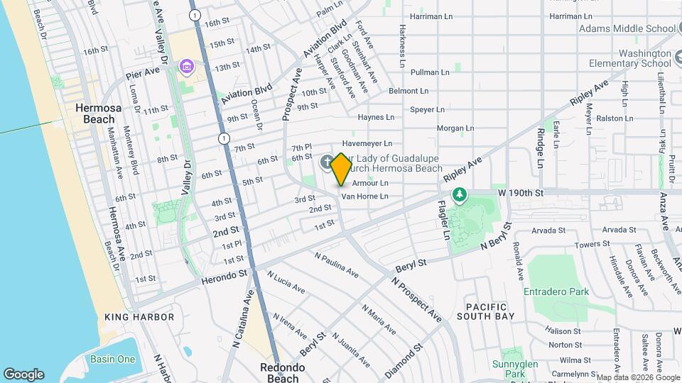 1601 Van Horne Ln Mapa y Detalles de la Ubicación