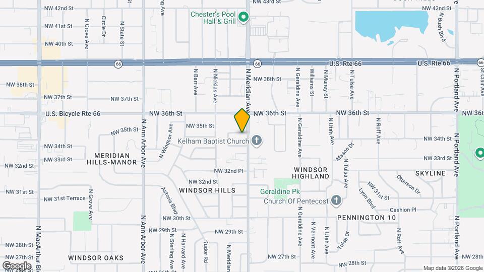 4508 NW 34th St Map and Location Details