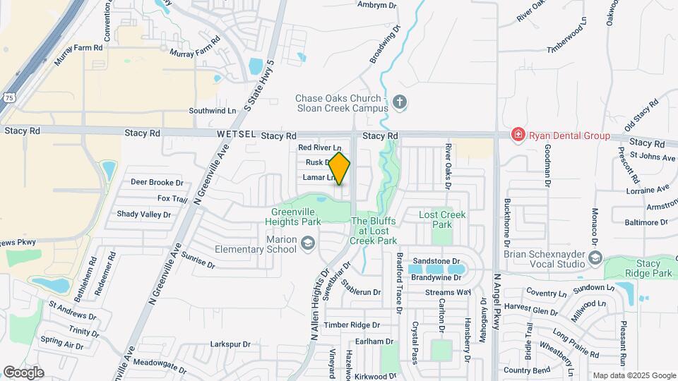 1705 Honey Creek Ln Mapa y Detalles de la Ubicación
