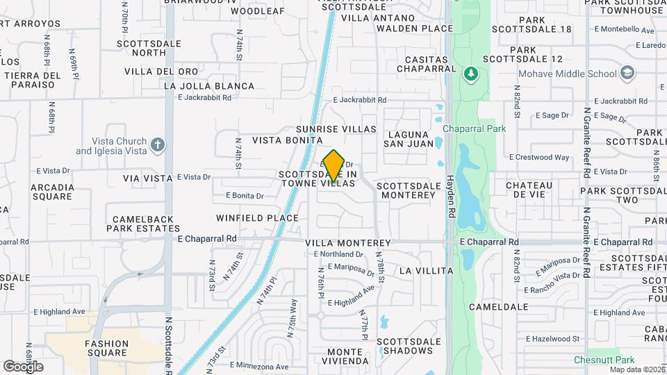 7634 E Medlock Dr Map and Location Details