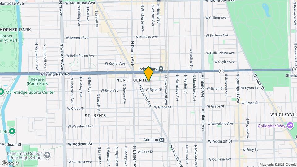 1907 W Larchmont Ave, Unit 3B Map and Location Details