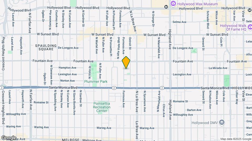 1216 N Formosa Ave Map and Location Details