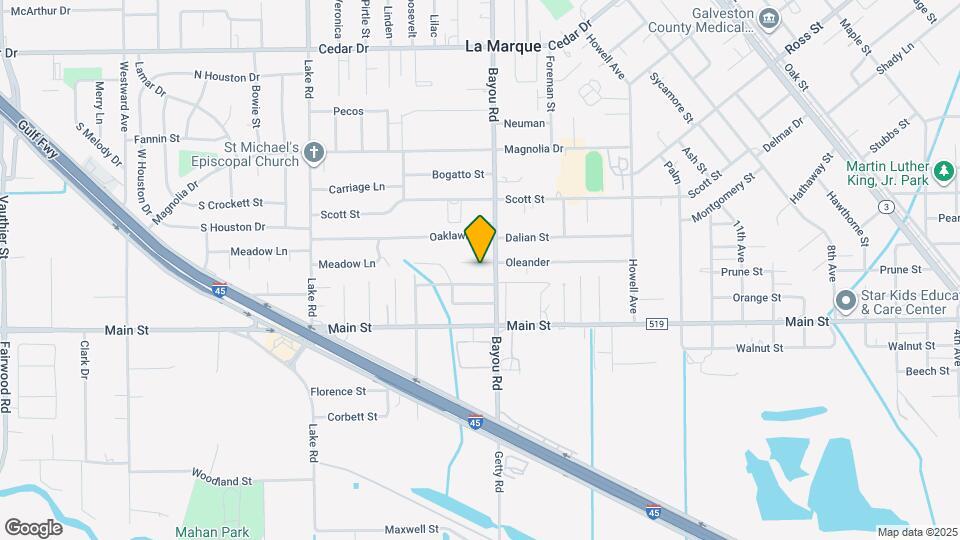 1905 Oleander Map and Location Details