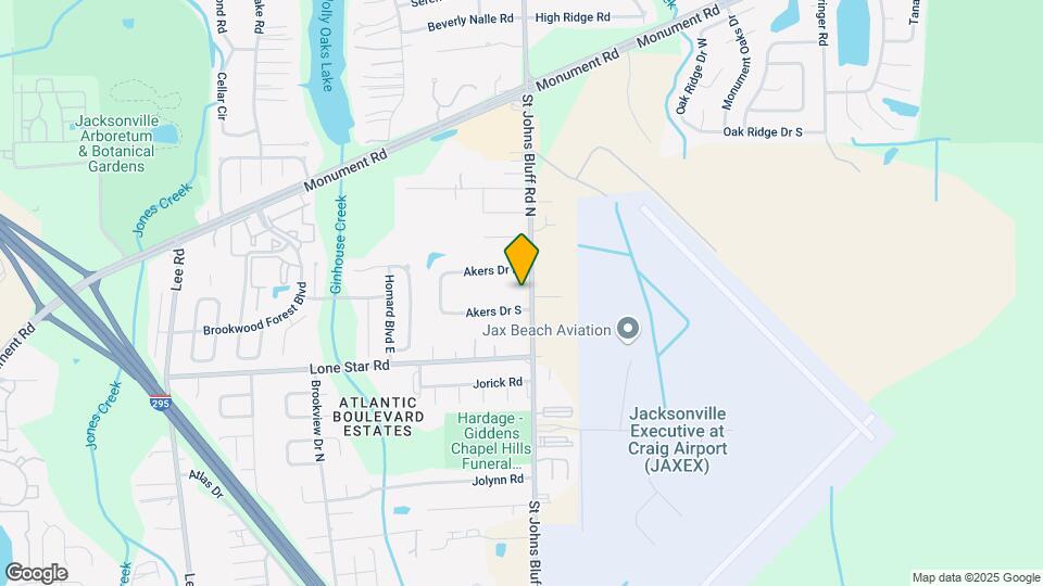 1142 Saint Johns Bluff Rd N Map and Location Details