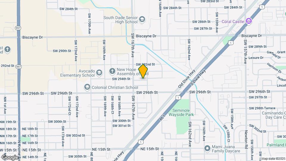 16522 SW 294th Terrace Map and Location Details