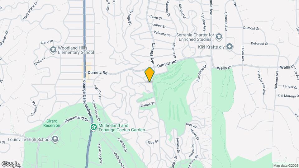 4831 Canoga Ave Mapa y Detalles de la Ubicación