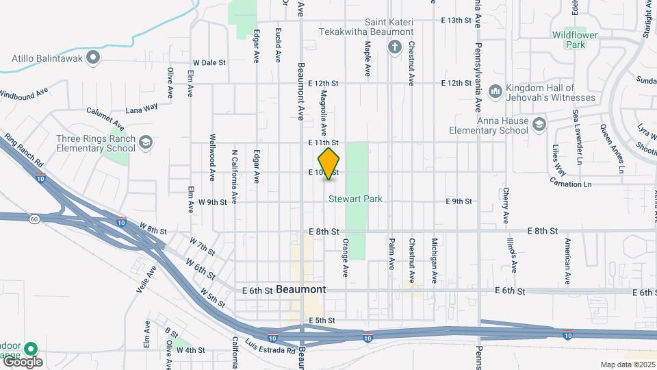 950 Magnolia Ave Map and Location Details