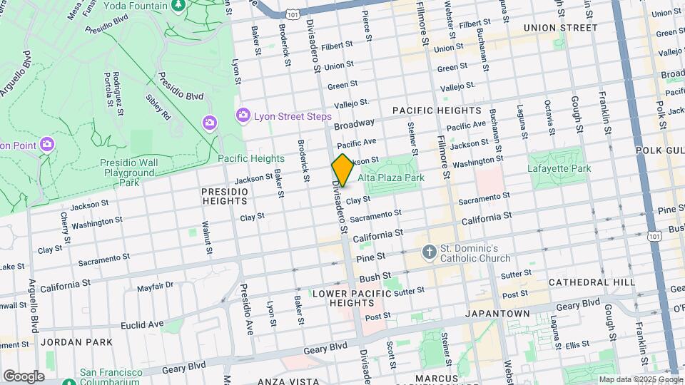 2226 Divisadero St Map and Location Details