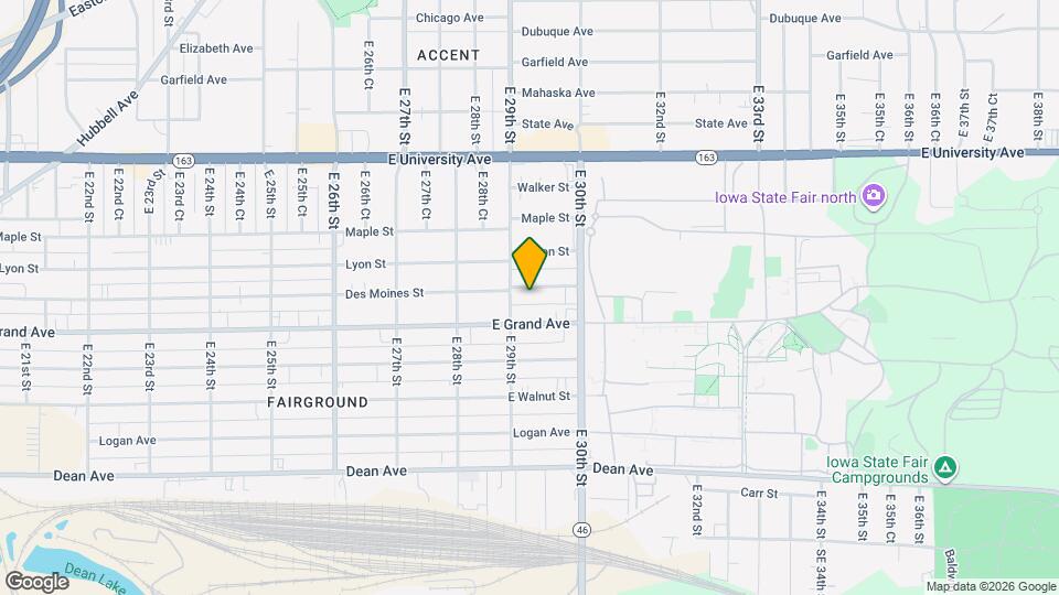 2915 Des Moines St Map and Location Details