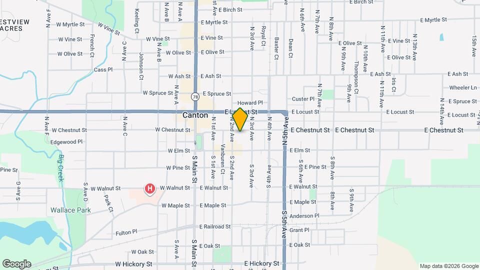 230 E Chestnut St Mapa y Detalles de la Ubicación