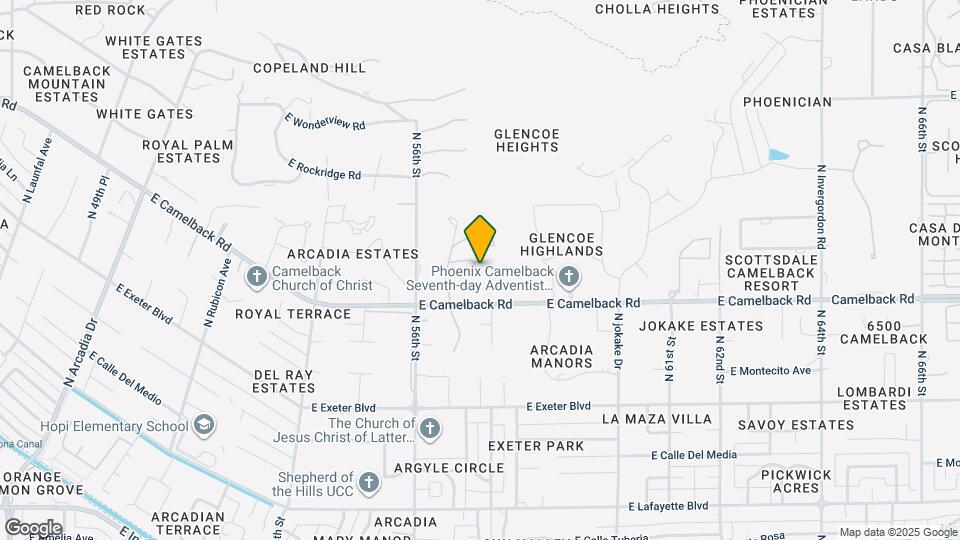 5702 E Camelback Rd Map and Location Details