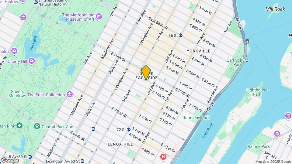 244 East 78th Street Mapa y Detalles de la Ubicación