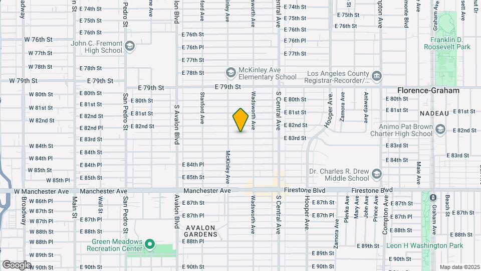 831 E 83rd St Map and Location Details