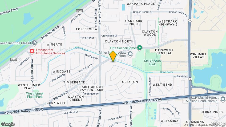 3602 Brier Gardens Dr Map and Location Details